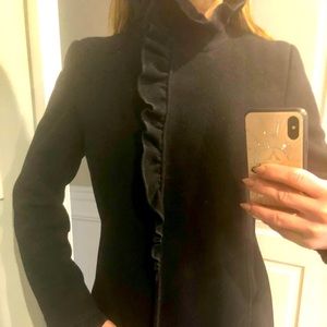 DKNY Black Long Coat